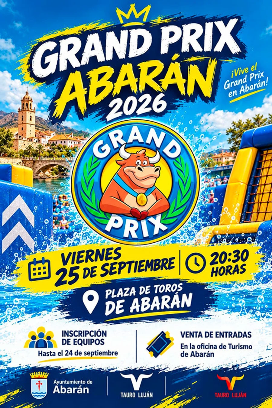 Cartel informativo del Grand Prix Abarán 2026.