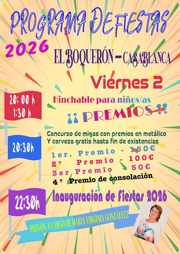 Programa del viernes: migas, inauguración y pregón