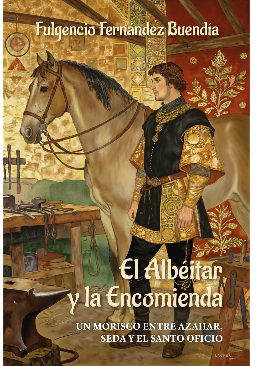 Portada pública del libro “El Albéitar y la Encomienda”, de Fulgencio Fernández Buendía. Fuente: CompraMiLibro.