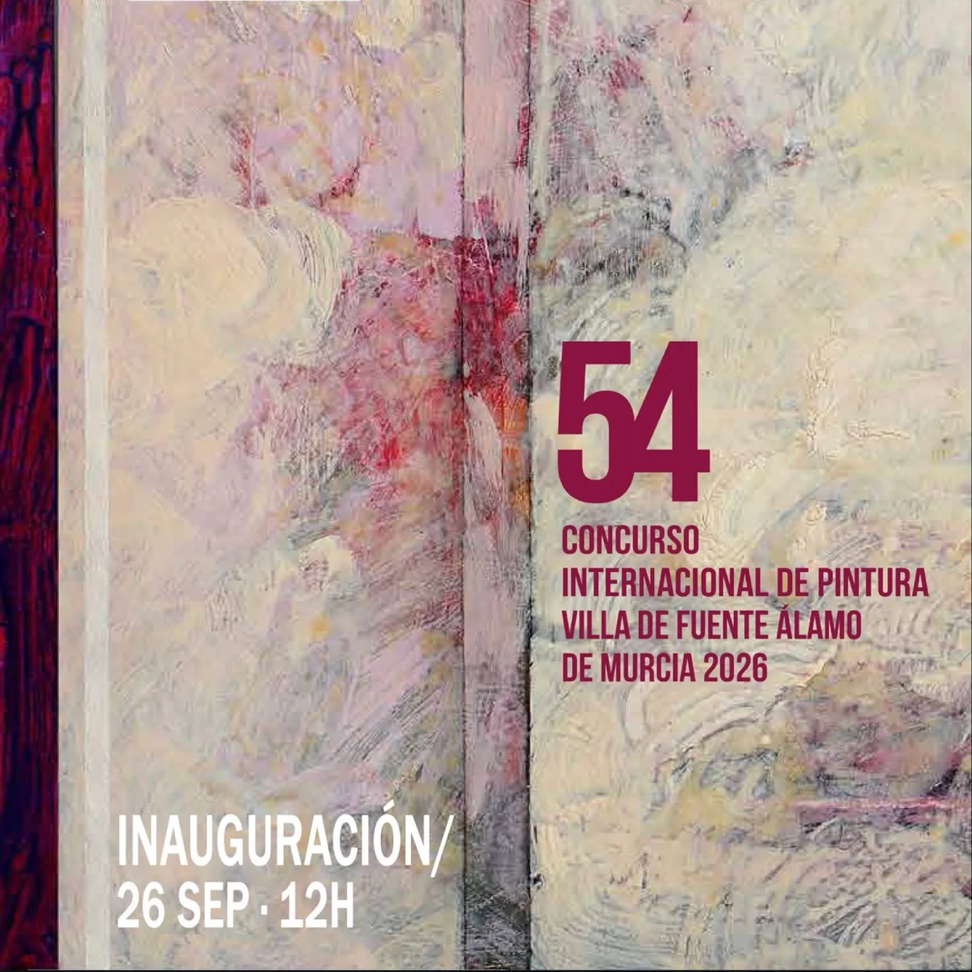 Cartel del 54º Concurso Internacional de Pintura Villa de Fuente Álamo 2026